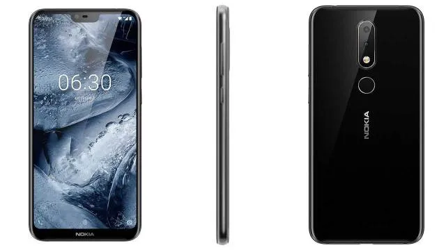 nokia x6 front notch and back