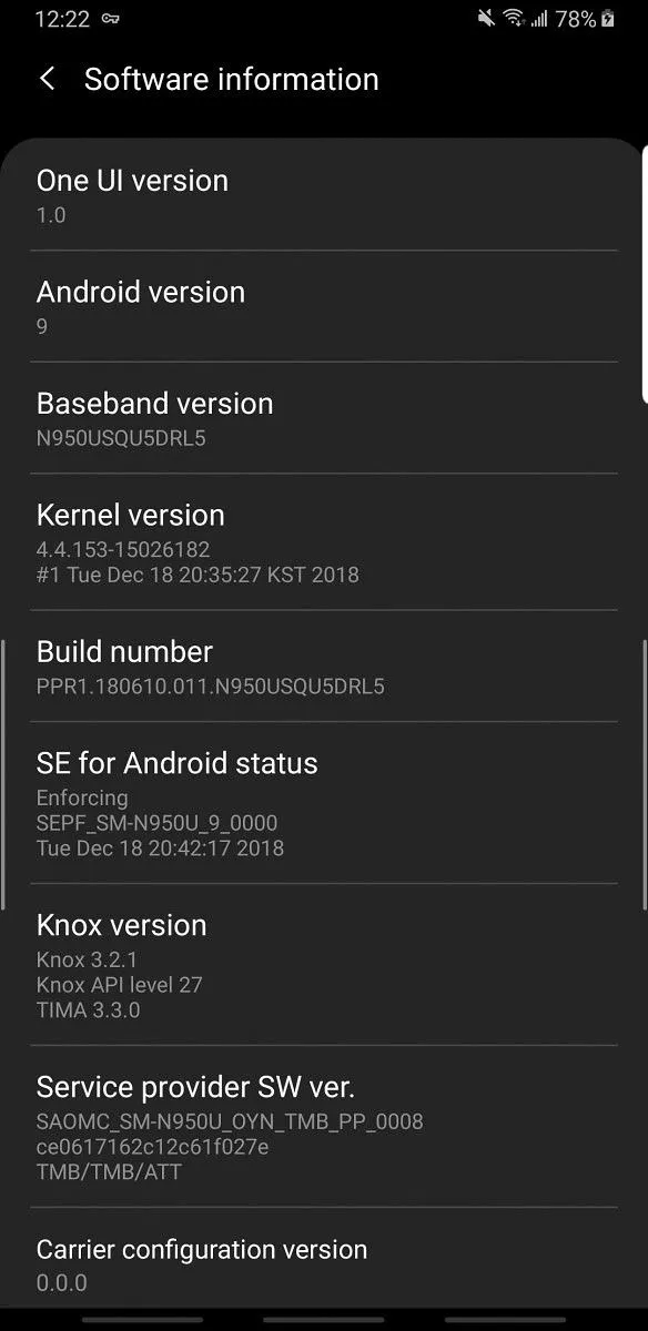 note 8 one ui 1