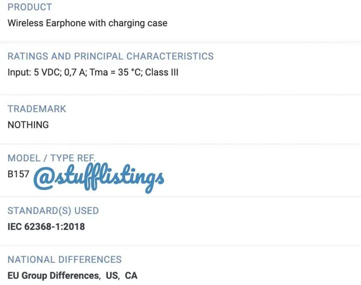 nothing b157 indian bis certification 2