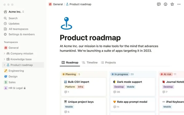 notion app