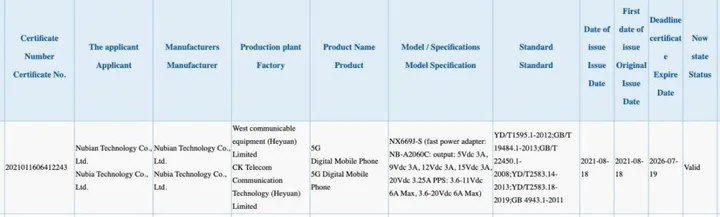 nubia red magic 6s 3c listing