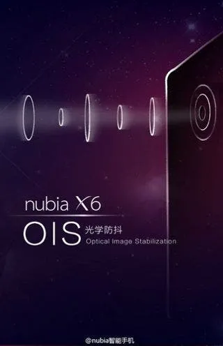 nubia x6 ois camera