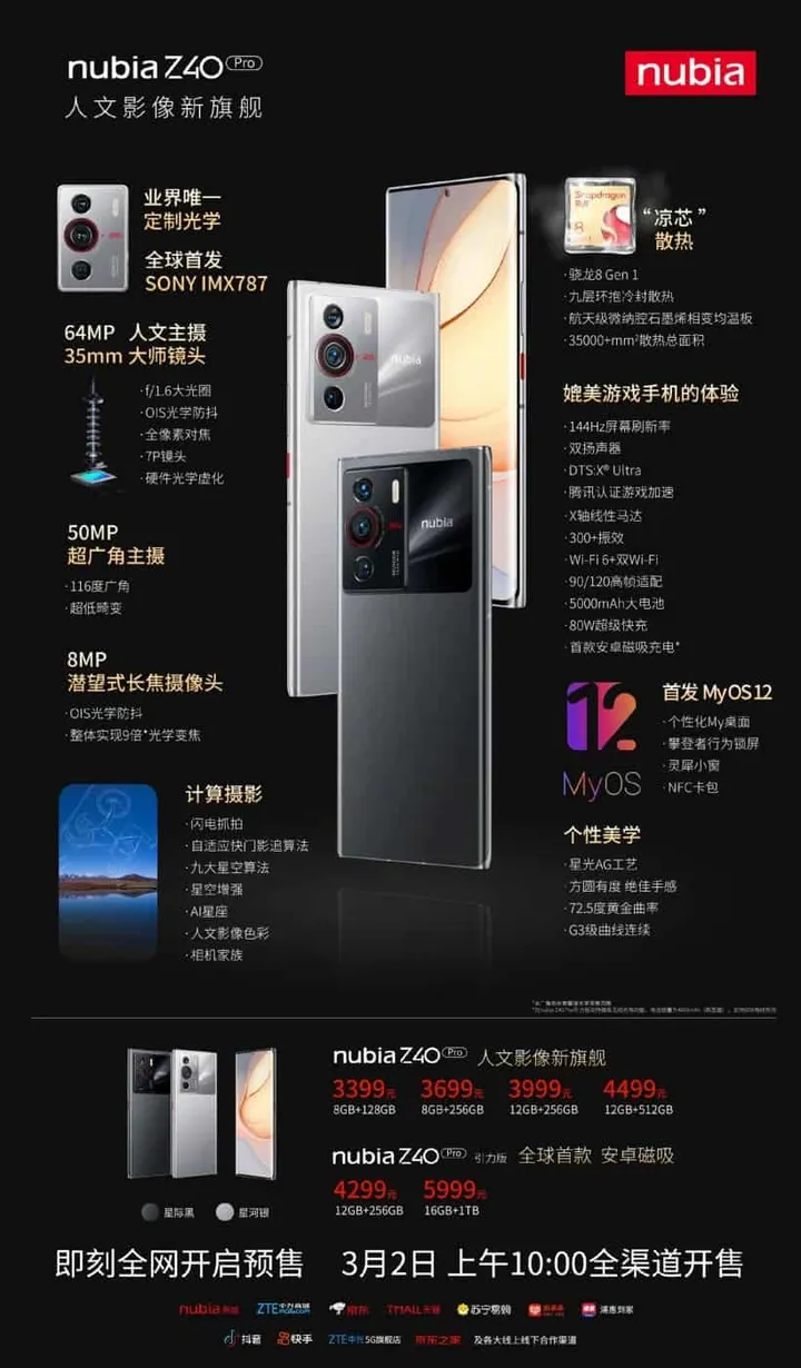 nubia z40 pro b
