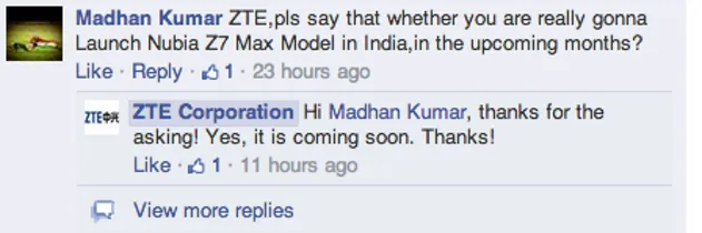 nubia z7 india launch