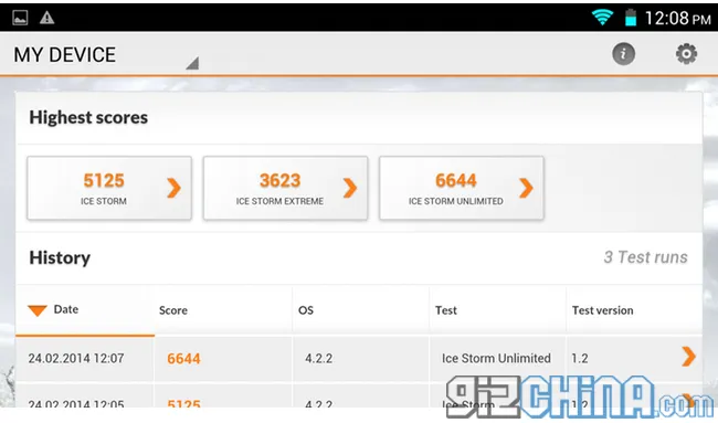 octacore goophone n3 3d mark