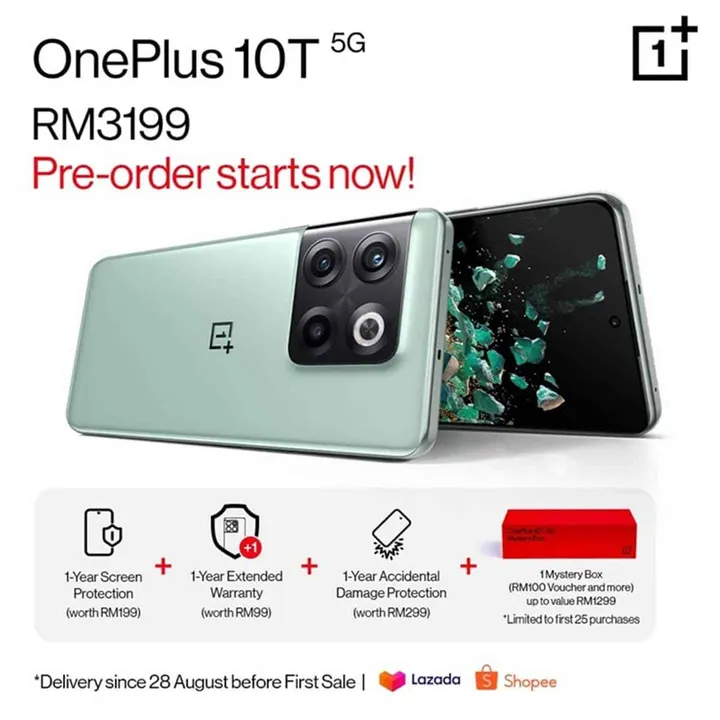 oneplus 10t 5g pre order in malaysia