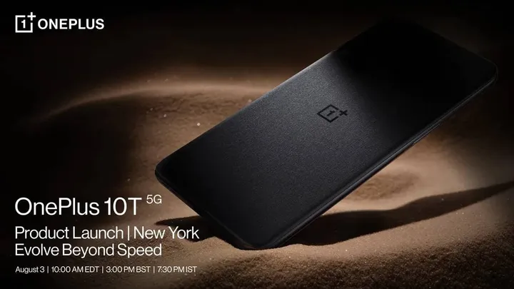 oneplus 10t india launch august 3