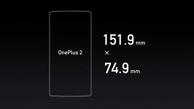 oneplus 2 size