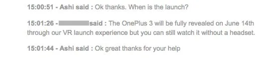 oneplus 3 release date