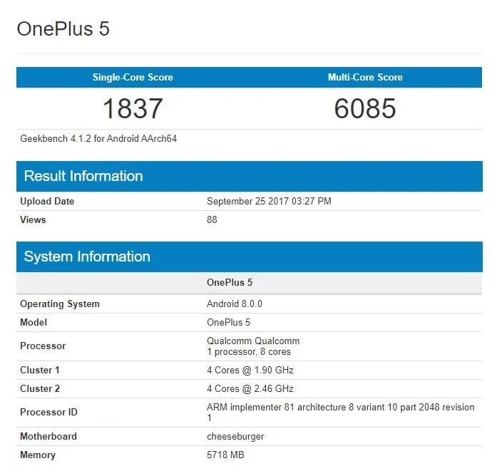 oneplus 5 android oreo