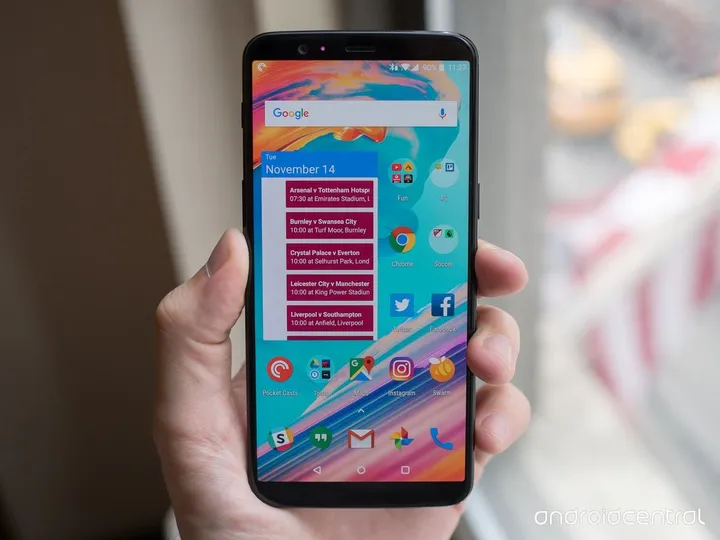oneplus 5t screen full