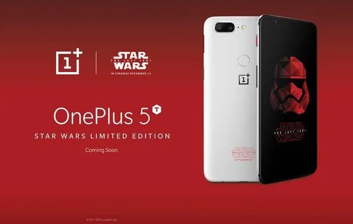 oneplus 5t star wars limited edition