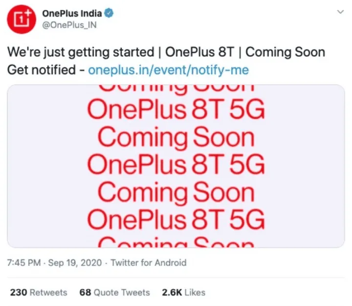 oneplus 8t a
