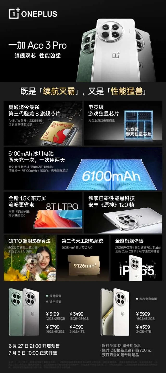 oneplus ace 3 pro d