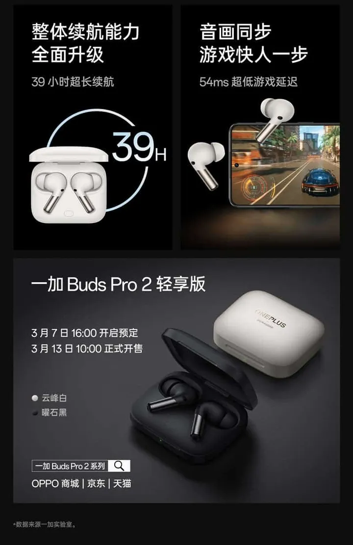 oneplus buds pro 2 lite battery life