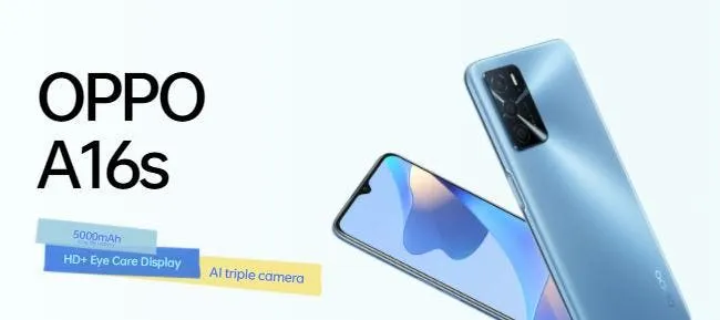 oppo a16s design