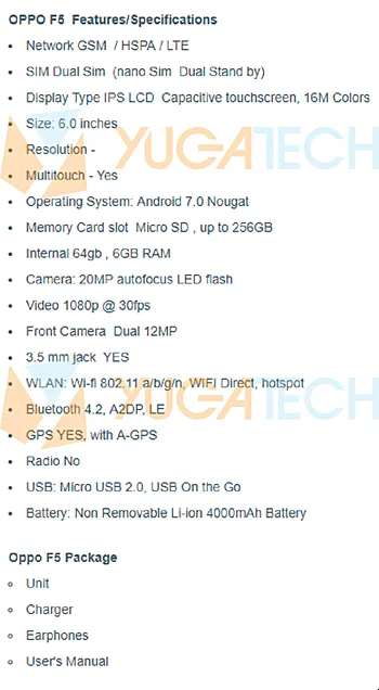 oppo f5