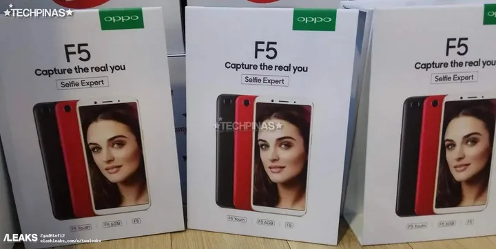 oppo f5 retail box