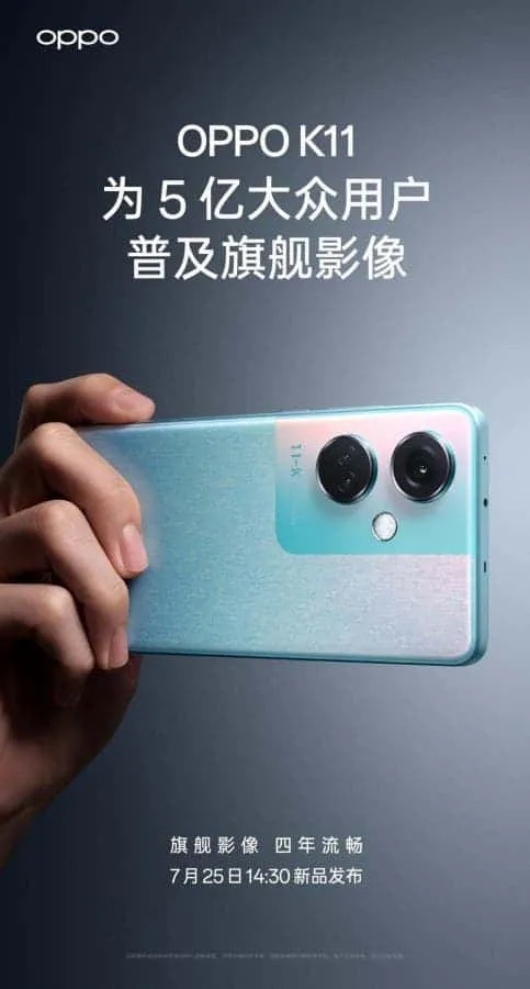 oppo k11 official picture