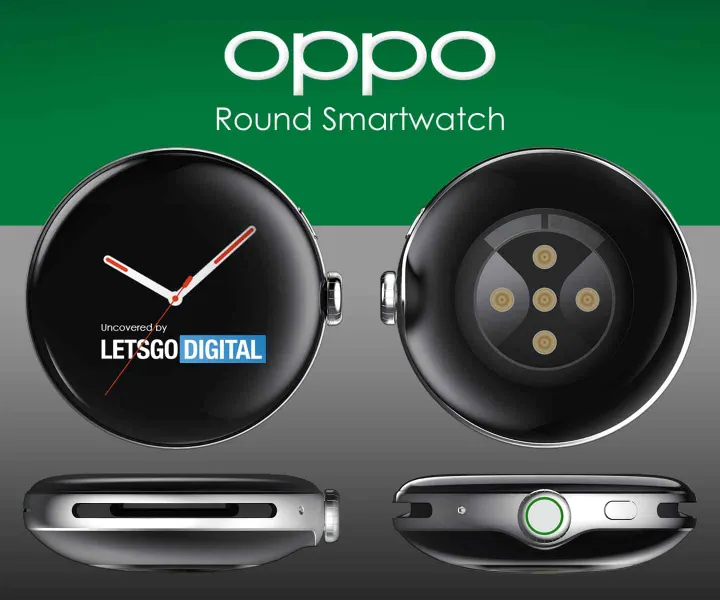 oppo smartwatch ronde horlogekast