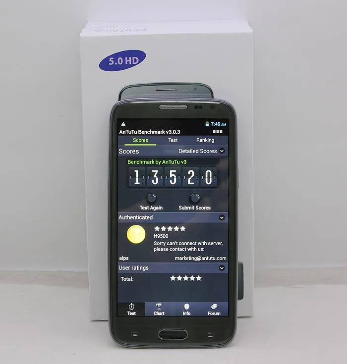 orient n9500 samsung galaxy s4 antutu