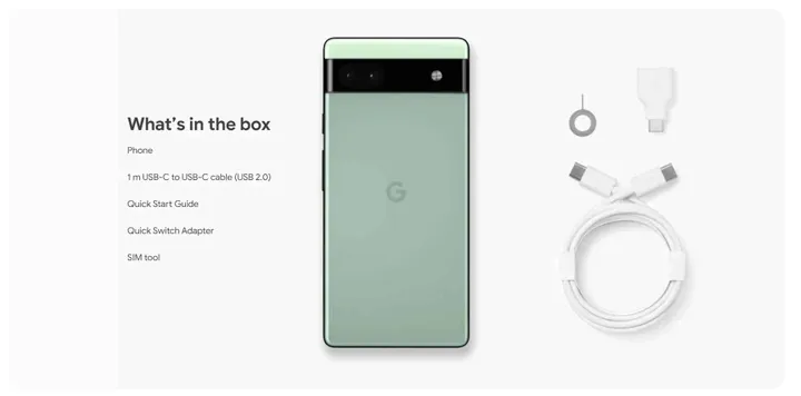pixel 6a box