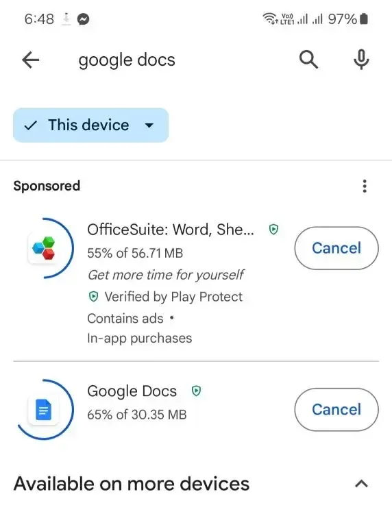 play store