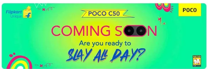 poco c50 flipkart teaser