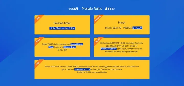 presale bonus