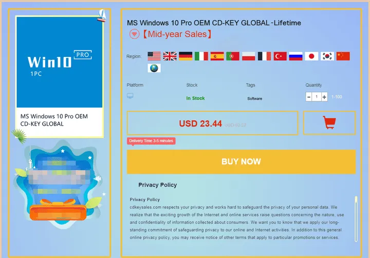 product page cs us