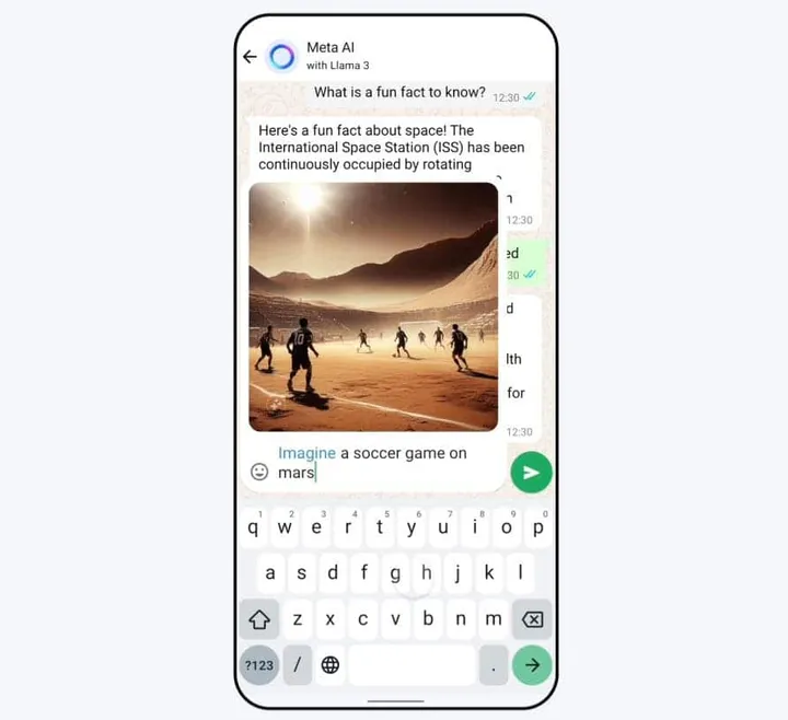 real time image generation on whatsapp 1
