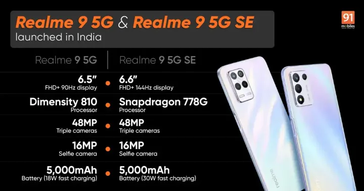realme 9 realme 9 se