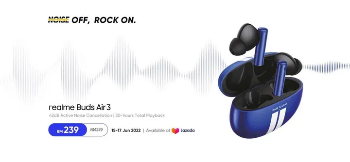 realme buds air 3 blue malaysia