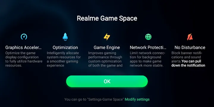 realme game space