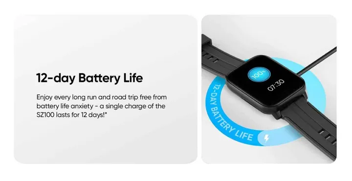 realme techlife watch sz100 battery