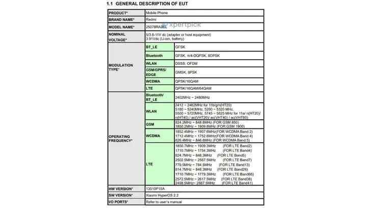 redmi 25078ra3el fcc 1