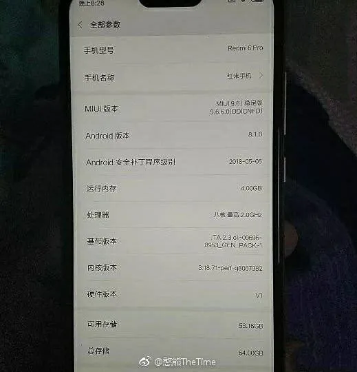 redmi 6 pro real 5