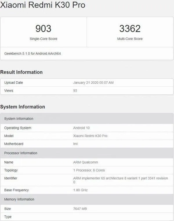redmi k30 5g