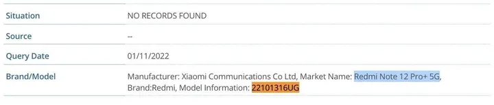 redmi note 12 pro 5g global variant imei