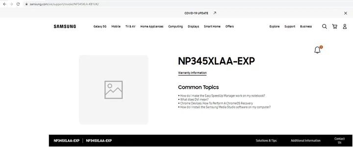 samsung galaxy book go support page 1
