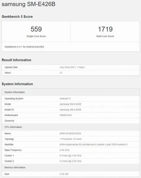 samsung galaxy f42