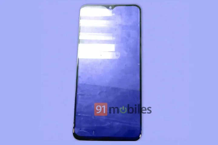 samsung galaxy m20 front panel with waterdrop style notch leaks online