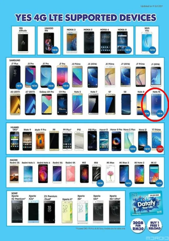 samsung galaxy note fe
