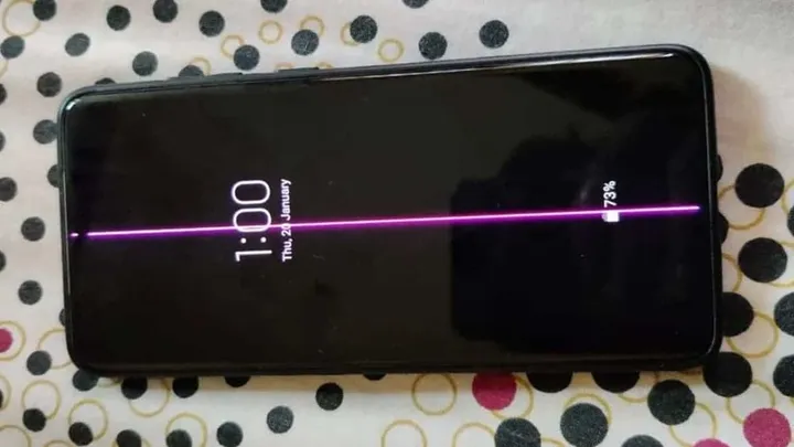samsung galaxy phones pink line issue