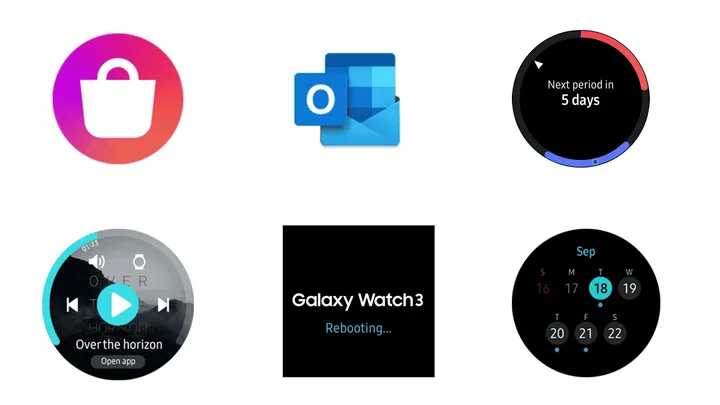 samsung galaxy watch 3 new apps features