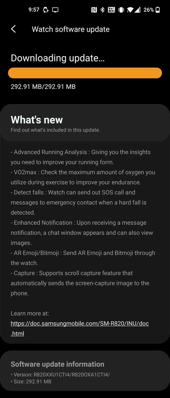 samsung galaxy watch active 2 tizen 55 one ui 20 update india changelog