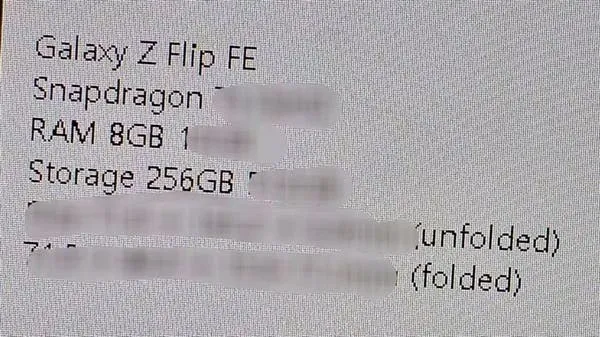 samsung galaxy z flip fe