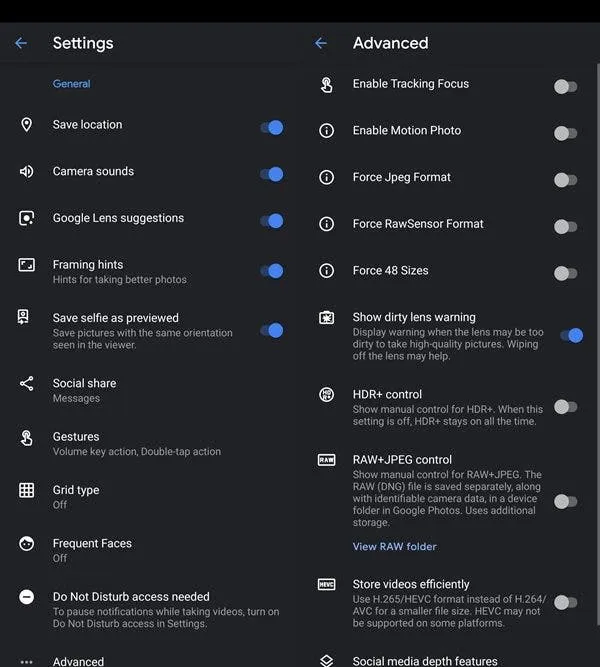 samsung gcam features