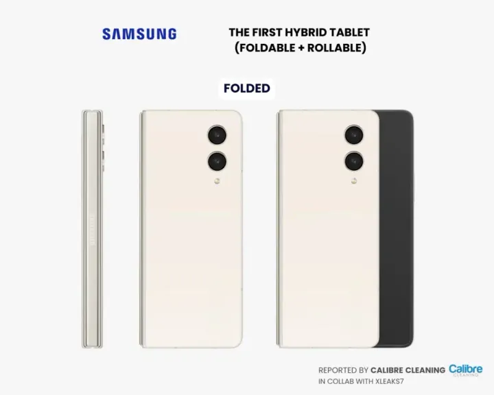 samsung rollable smartphone outside