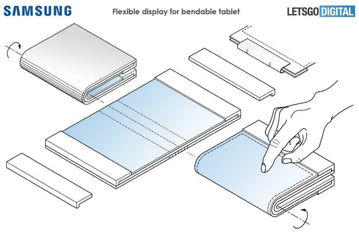 samsungs galaxy f could eventually be joined by a foldable tablet